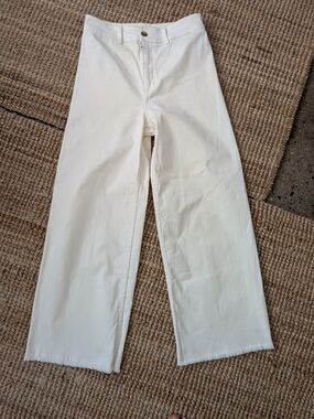 White Wide Leg Pants